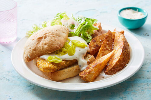 Cacio e Pepe Crispy Chicken Sandwich