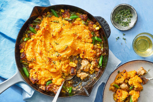Sweet Potato Cottage Pie with Ground Chicken