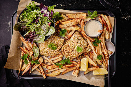 Ultimate Pistachio-Crusted Fish and Chips