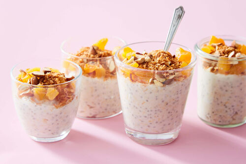 Toasted Coconut Chia Overnight Oats