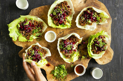 Slawraps met biologisch Koreaans gehakt