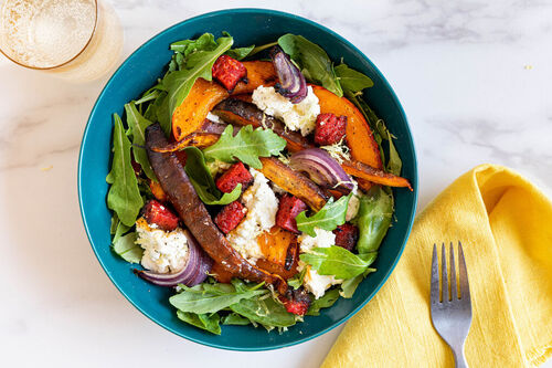 Salade met feta en chorizo