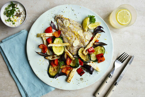 Gestoomde witvis met citroen