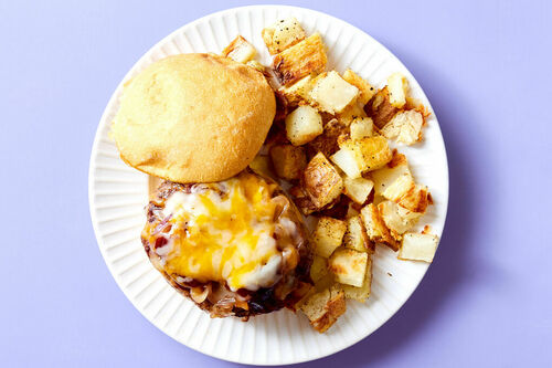 Cheesy BBQ Portobello Burger