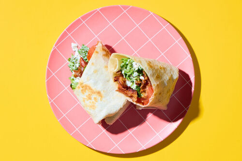 BLT Wrap with Readymade Chicken