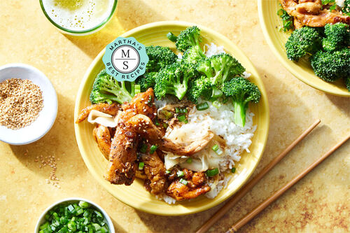 Martha's Best Soy-Honey Chicken & Broccoli
