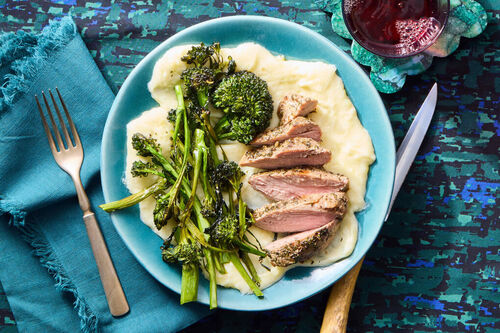 Pork Tenderloin with Pommes Aligot