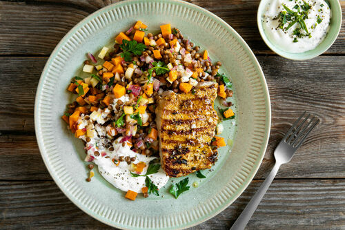 Saftiges Schweinerückensteak