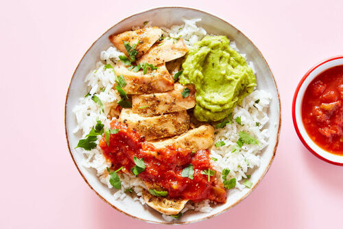 Grilled Chicken & Cilantro Rice Bowl