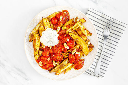 Cajun-Kartoffeln mit Sardellensauce