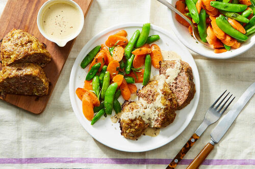 Meatloaf with Creamy Mustard Sauce