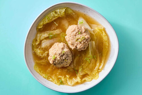 Low-Carb Lion's Head Pork Meatball Soup