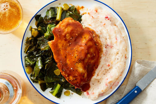 Barbecue Chicken & Pimento Cheese Grits