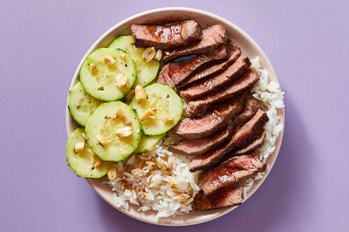 Bulgogi-Glazed Steak