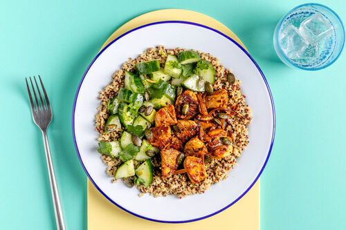 Kruidige kip op quinoa