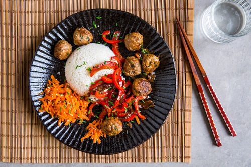 Koreaanse biologische gehaktballetjes