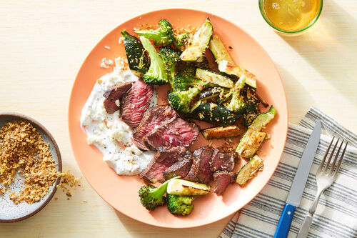 Ribeye Steak & Charred Veggies