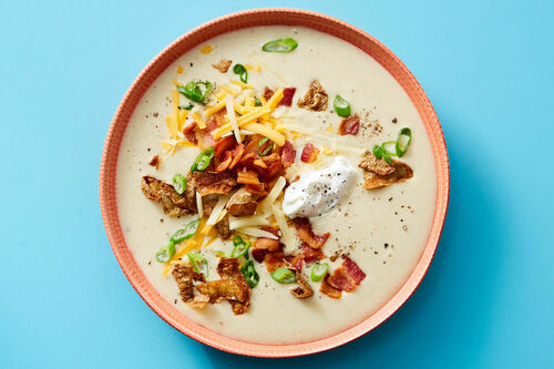 Loaded Baked Potato Soup with Bacon
