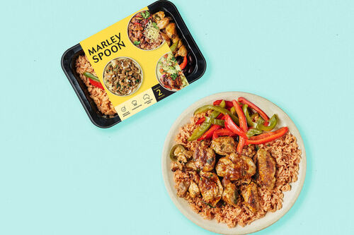 Chicken Burrito Bowl with Tomato Rice