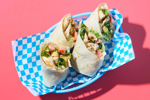 Chicken Caesar Wrap with Readymade Chicken