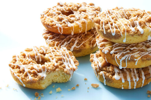 Yogurt Crumb Cake Doughnuts