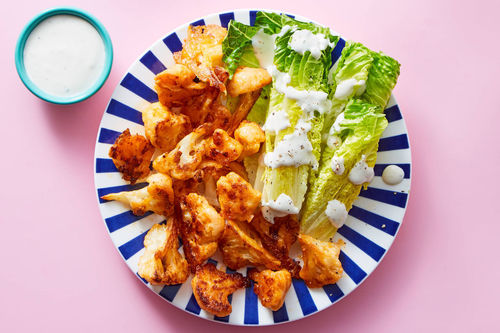 Oven-Fried Buffalo Cauliflower