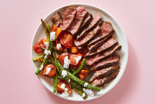 Low-Carb Steak & Garlic Sauce