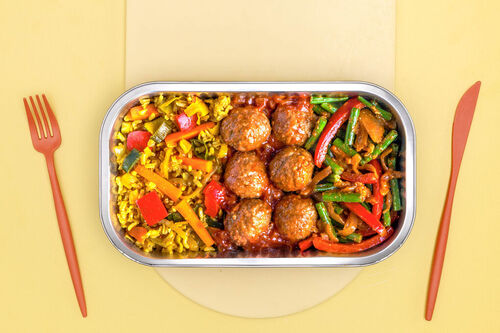 Schweinehackbällchen mit Sweet-Chili-Sauce