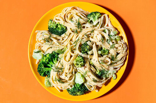Romige pasta met broccoli