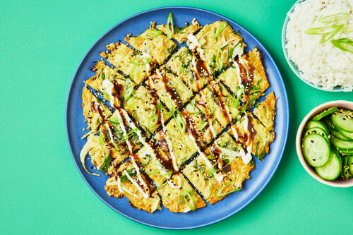 Okonomiyaki-Style Veggie Omelette