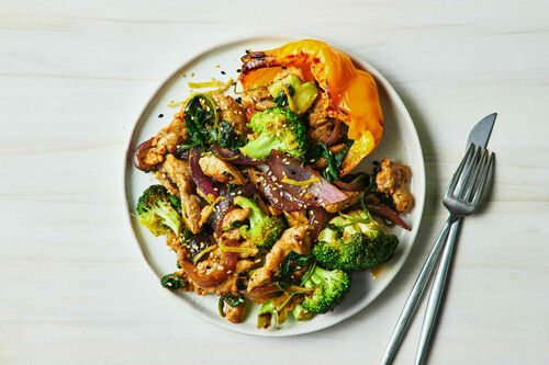 Rice-Free Spicy Ginger Pork Stir-Fry