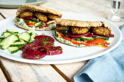 Falafel-Paprika-Sandwich