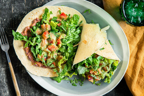 High-Protein-Tortillas mit Bohnen