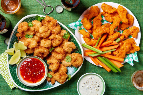 Tailgate! Buffalo Chicken & Coconut Shrimp