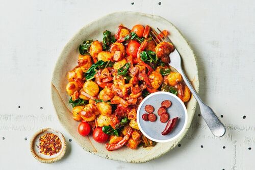 Fast Smoky Double the Chorizo Gnocchi