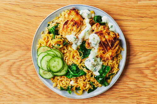 Tandoori Chicken and Onion Rice