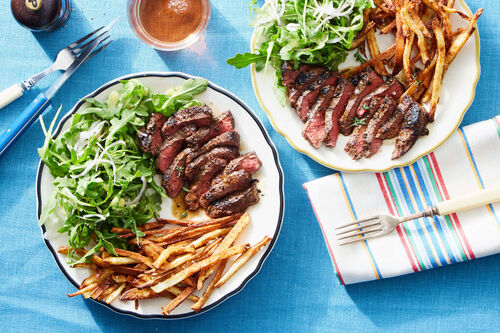 French Bistro-Style Ribeye Steak Frites