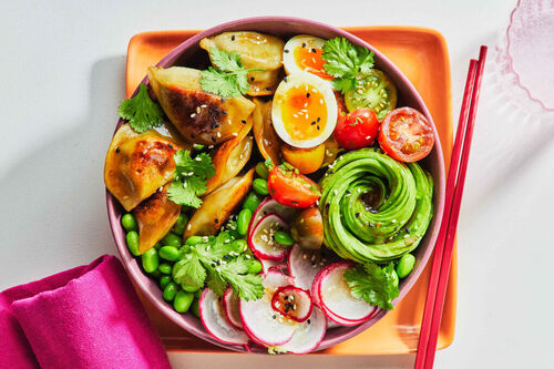 Epic Veggie Dumpling Goddess Bowl