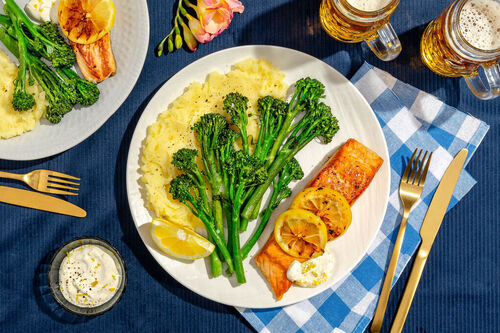 Zarter Lachs mit Meerrettichcreme