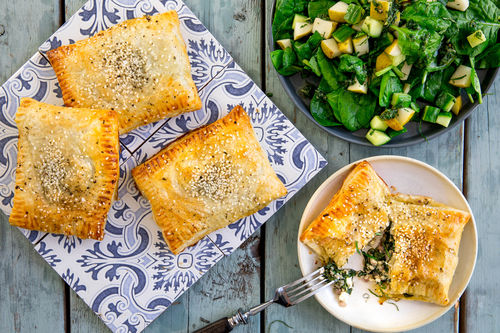 Börek met spinazie en feta