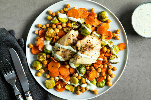 Traybake met kipdijfilets