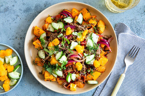 Kartoffelpfanne mit Bio-Hack libanesische Art