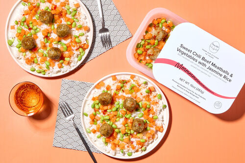 Sweet Chili Beef Meatballs & Vegetables