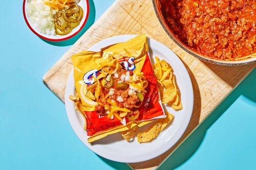 Beef Chili Frito Pie
