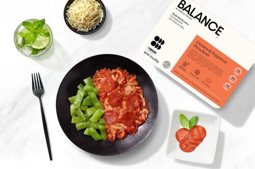 Chicken & Pepperoni Pizza Bowl