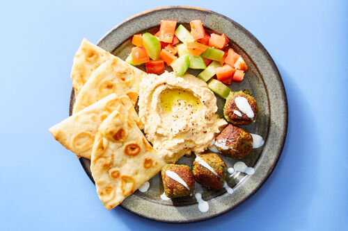 Falafel Platter with Shepherd's Salad