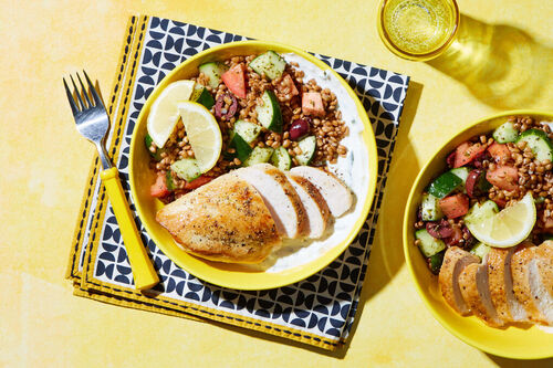 Greek Chicken & Farro Salad