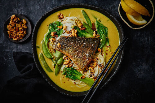 Crispy Australian Barramundi Laksa
