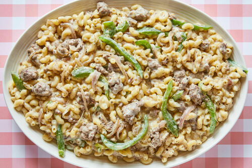 Philly Cheesesteak Mac & Cheese