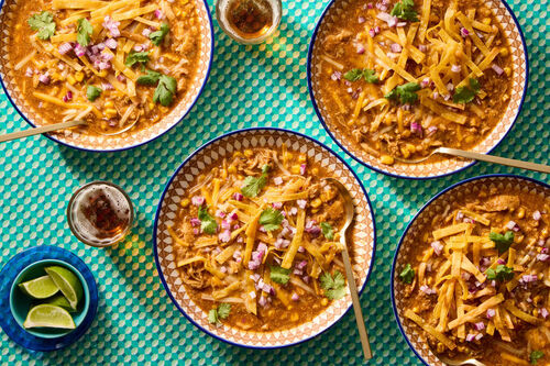 Slow Cooker Chicken & Corn Tortilla Soup